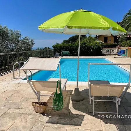 Casa Sophia, Piscina Con Vista Mare - Ingresso, Giardino, Barbecue E Parcheggio Privati By Toscanatour